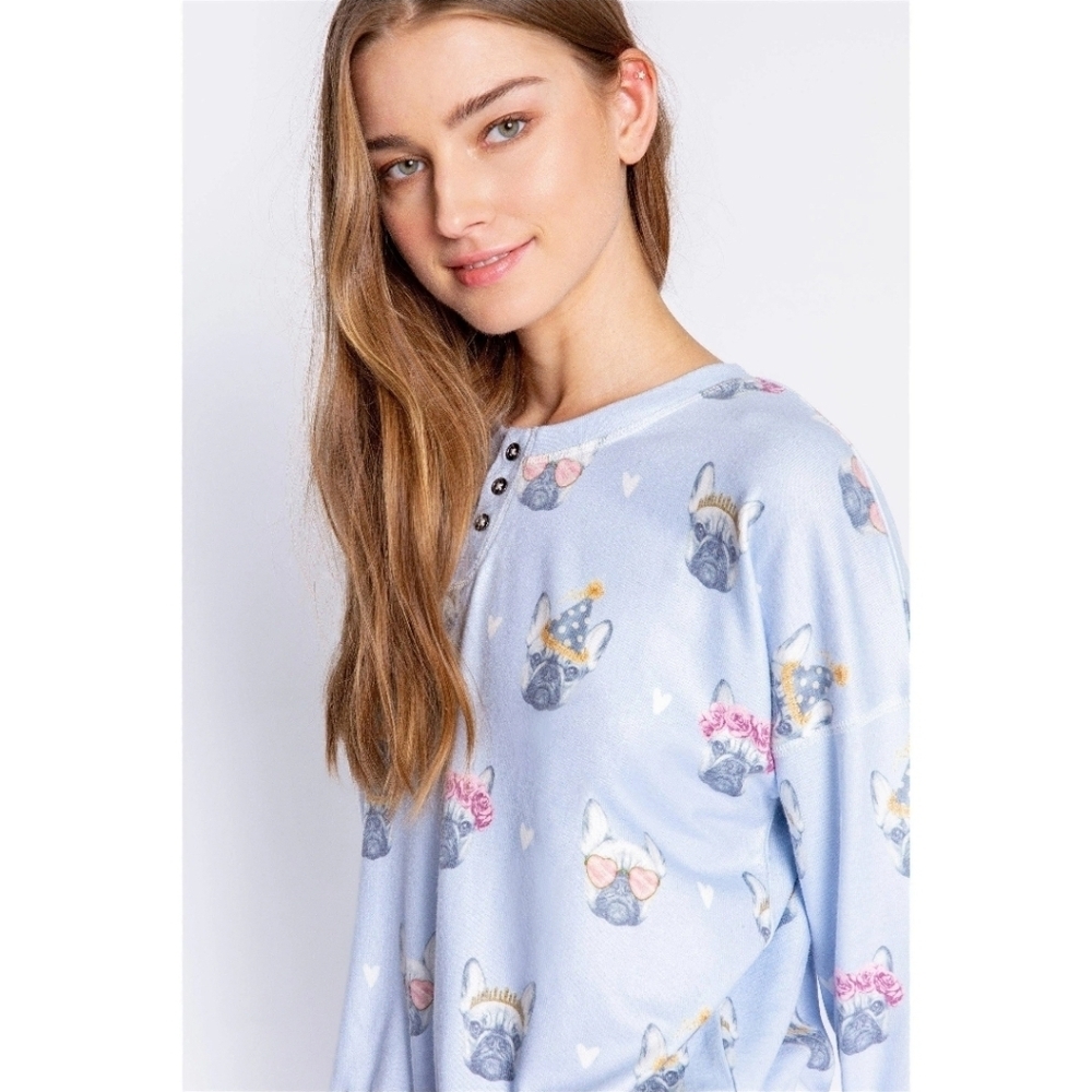 PJ Salvage The Frenchie Life PJ Set Sold Out Online Loungewear Comfy Size Medium